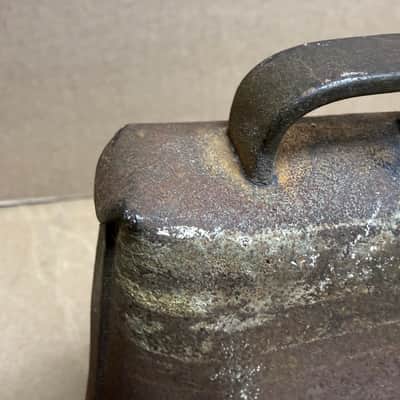 Unbranded Vintage Steel Cowbell – Rustic Patina – Heavy-Duty Construction – Fully Functional – Used image 14