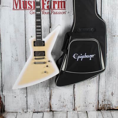 Epiphone Extura Prophecy Electric Guitar Aged White Tiger Burst with Gig Bag image 2