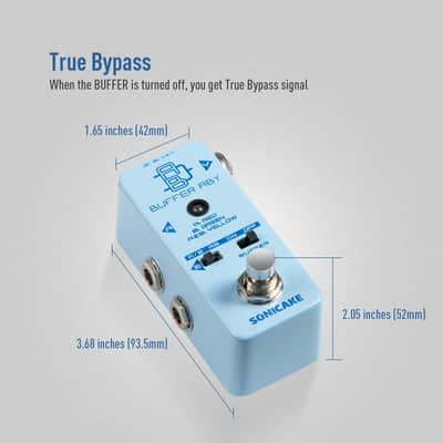 SONICAKE ABY Guitar Pedal, Mini AB Switcher with Buffer Switch, Ab Box Line Selector Guitar Effects Pedal, True Bypass - Buffer ABY(Shipping from US/EU/UK Local Warehouse) image 5