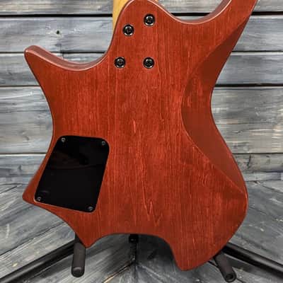 Used Unbranded Headless Electric Guitar with Overlord of Music Locking Tremolo and Gig Bag image 17