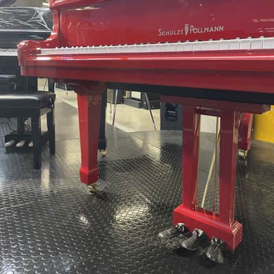 SCHULZE POLLMANN PIANOFORTE A MEZZA CODA S160 ROSSO image 3
