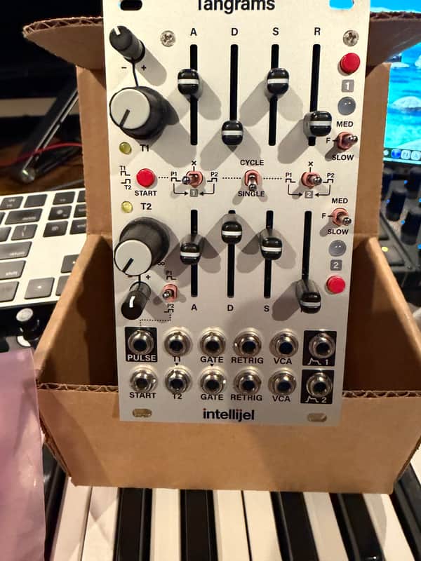 Intellijel Tangrams Dual ADSR / Gate Eurorack Synth Module 2023 - Present - White image 1