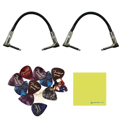 Mint Boss FV-30H Foot Volume Pedal - Hi Z Bundle with 2x Strukture 6" Right Angle Patch Cable, 12x Guitar Picks and Instrument Polishing Cloth image 2