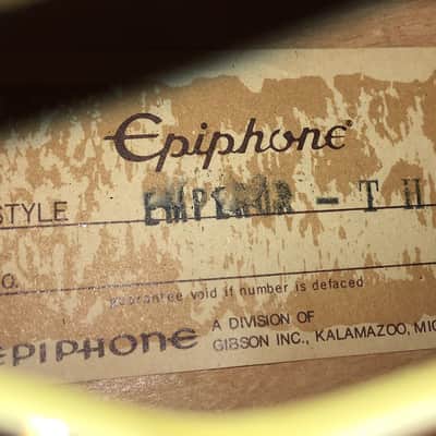 Immagine Epiphone Emperor TH 1981 Sunburst Matsumoku - 10