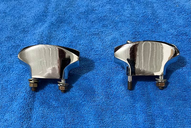 Sonor Phonic Floor Tom Leg Mounts/Spur Mounts 1978 - Chrome image 1