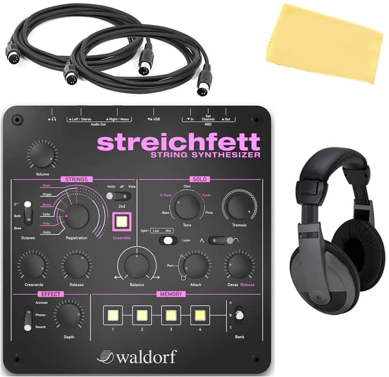 Waldorf Streichfett String Synthesizer w/ Headphones image 1
