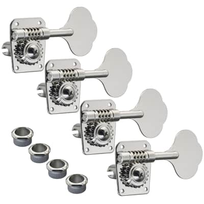 NEW Gotoh GB10 4 In-Line Bass Tuners Keys for Fender Mustang Aerodyne - NICKEL image 1