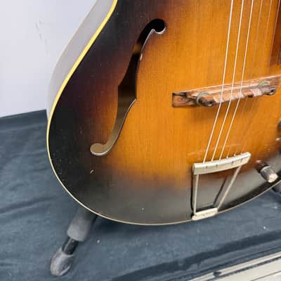 Vintage Gibson 1952 L-48 Hollowbody Archtop Acoustic Electric Guitar with DeArmond Gold Foil Pickup and Lifton Case image 11