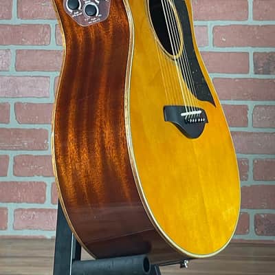 Yamaha AC5M ARE Concert Cutaway Acoustic-electric Guitar - Vintage Natural image 8