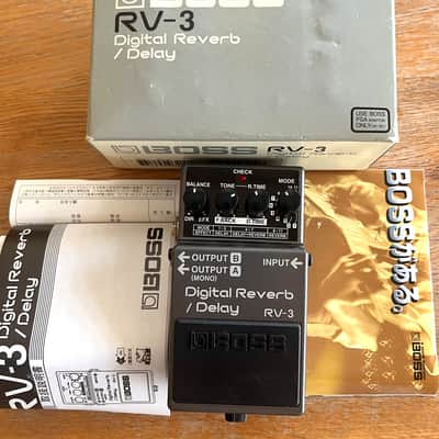 Boss RV-3 Digital Reverb/Delay (Pink or Dark Gray Label) 1994