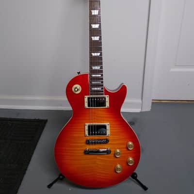Latitude NW 1915 2022 Les Paul-Style Guitar in Cherry Burst with Porter Smooth/Classic Pickups, Gotoh Locking Tuning Machines, and Gator Hardshell Case image 1