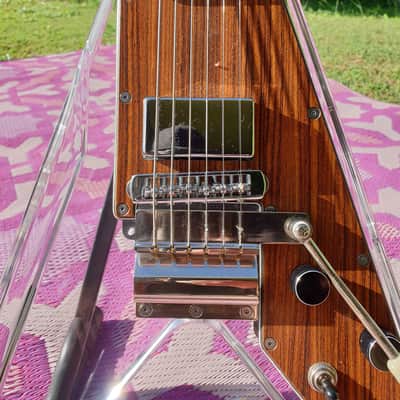 Electrical Guitar Company Brent Hinds Signature Flying V (Acrylic) 2015 Acrylic/Lucite, Wood image 3