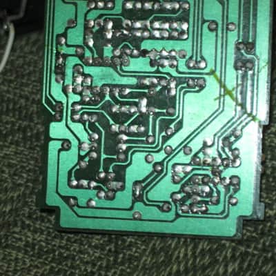 NOT working / For Repair / For parts / AS IS used Boss OS-2 CIRCUIT BOARD with circuit board components and INPUT, OUTPUT, & power jacks (NO: casing, LED, switch, bottom plate, knobs, nuts washers, screws & missing some wires) from around 2007 image 24