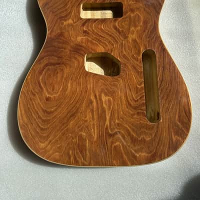 Unfinished Paulownia and Ash Wood Guitar Telecaster Tele Style Body image 1