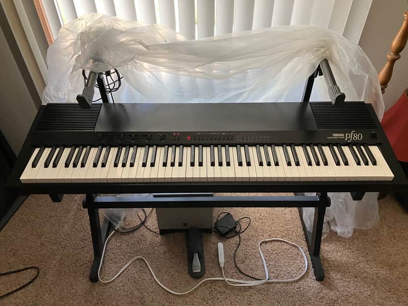 Yamaha pf80 Electronic Piano - 88 Weighted Keys - FM Sounds | Reverb