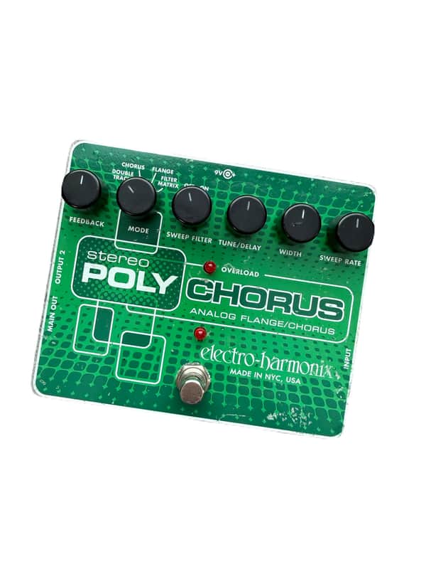 Electro-Harmonix Stereo Polychorus Analog Flange/Chorus Pedal | Reverb