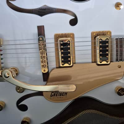 Gretsch G5422TG Electromatic Classic 2024 Double Cut Snowcrest White Tweed Hardcase image 3