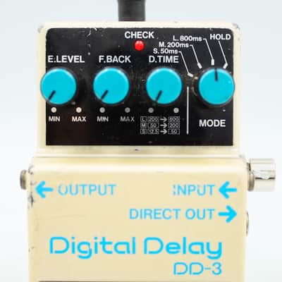 Boss DD-3 Digital Delay Long Chip 1988 Made in Japan Guitar Effect Pedal 886568 image 3