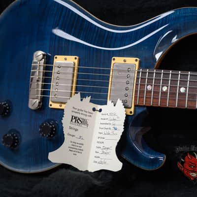 PRS Custom 22 Flame Maple 10 Top Whale Blue 1999 w/OHSC image 11