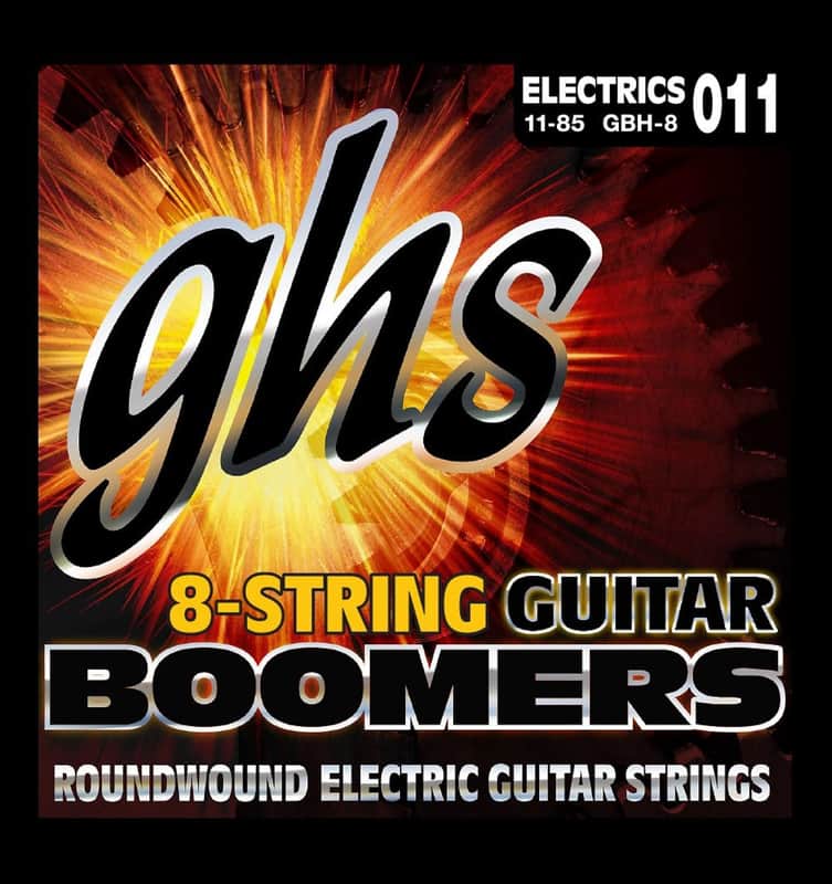 GHS BOOMERS String Set For Electric Guitar - 8-String - GB-H-8 - Heavy - 011/085 image 1