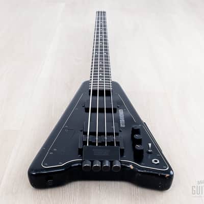 1986 Steinberger XP2 Vintage Headless Bass Black w/ EMG image 10