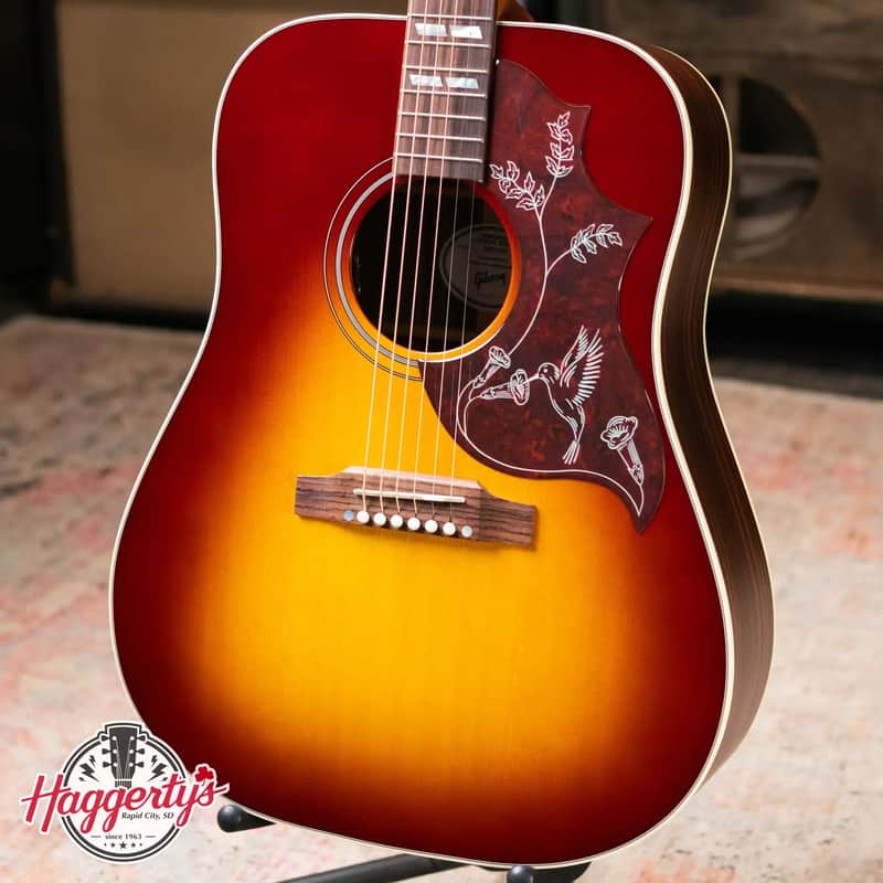 Gibson Hummingbird Studio Rosewood Acoustic/Electric Guitar - Rosewood Burst with Hardshell Case