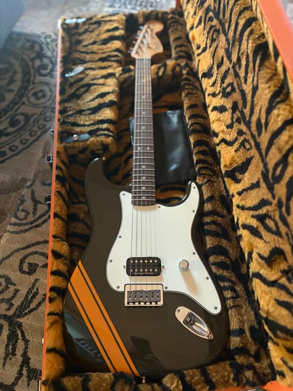 Fender To The Stars Limited Edition Tom Delonge "Padre" Stratocaster 2025 - Brown w/ Orange Competition Stripe