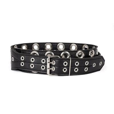 Al Bane For Leather - Tormentor 3"  Premium Leather Black Leather Guitar Strap image 5
