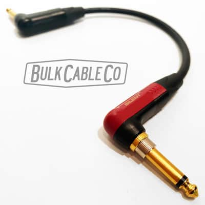 3.5 FT - Mogami 2524 Silent Guitar Cable - Neutrik "No Pop" Right Angle Connector To Neutrik Right Angle Gold Right Plug - NP2RX-AU-SILENT To NP2RX-B Ends image 4