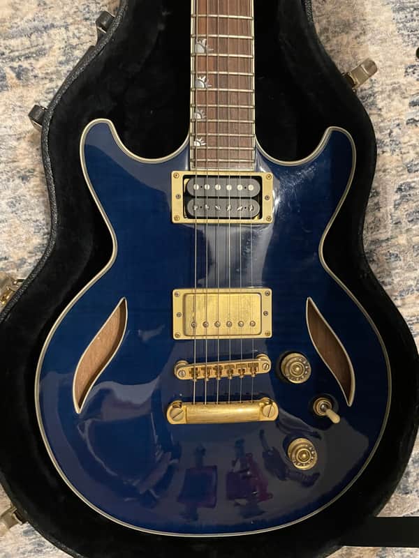 Dean Del Sol 2000’s semi hollow body - Blue image 1