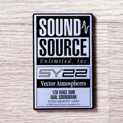 Yamaha SY22 / TG33 Voice Rom Card // Sound Source Unlimited // SY203 Vector Athmospheres