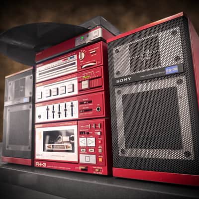 Sony FH-3 PS-Q7 RED 🔥RARE🔥 Vintage Stereo Cassette System image 3