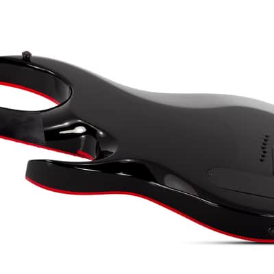 Schecter Sunset-7 Red Dawn Gloss Black image 5