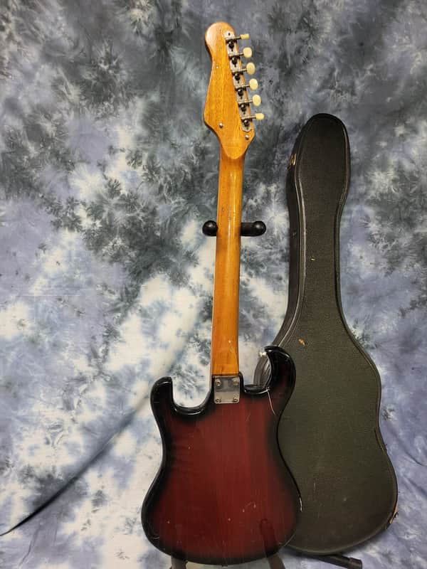 Vintage 1968 Decca DMI 199 Teisco Kawai Guyatone Redburst Single