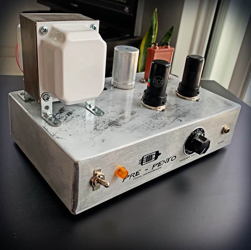 Boutique pure tube Preamp handmade point to point with nos RCA tubes and paper in oil capacitors image 1