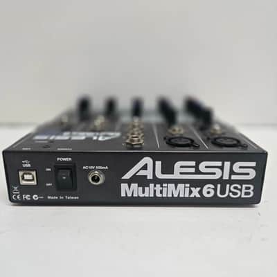 Alesis MultiMix 6 USB 6-Channel Mixer 2010s - Black image 5