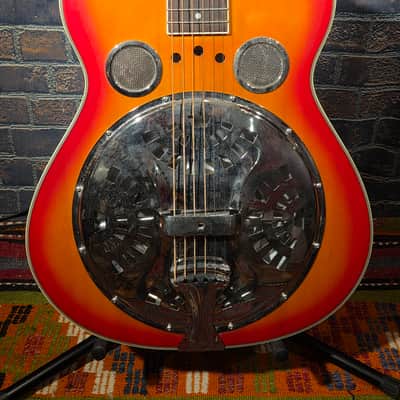 Liberty Square-Neck Resonator Slide Guitar Cherry Sunburst image 4