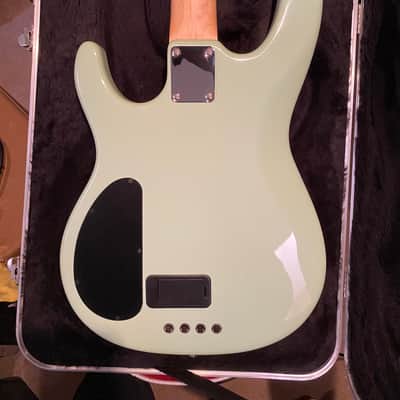 Carvin B4 Electric Bass 4 String  with Active Electronics!  AS~New and in Minty.  2005 - Sea Foam Green, Maple, Abalone, Custom Made cap'n Mike Model.  OHSC and all paperwork.  Killer Bass! image 8