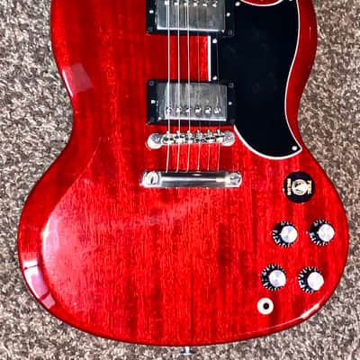 2022 Gibson SG Standard '61 with   Stoptail - Vintage Cherry electric guitar made in the usa ohsc image 8