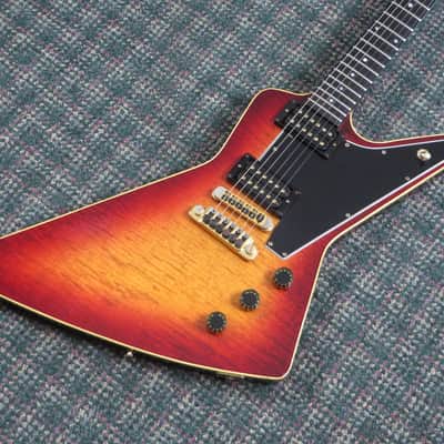 1982 Gibson E2 CMT Explorer Cherry Sunburst! w/OHSC image 2