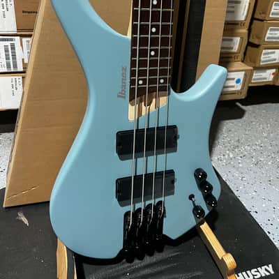 Ibanez Bass Workshop EHB600 Electric Bass Guitar - Purist Blue Matte image 2