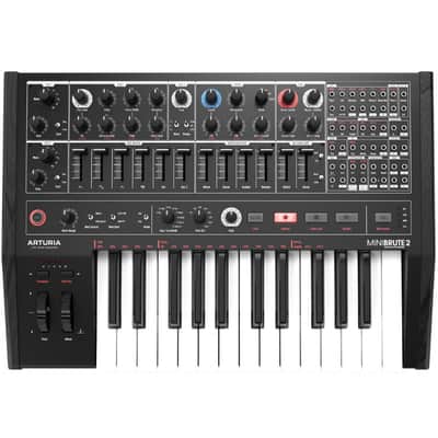 Arturia MINIBRUTE2 25-Key Analog Keyboard Sythesizer (Noir)