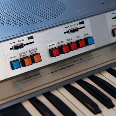 (Video) Serviced* 1970s Elka Capri 101 Rare Italian Analog Combo Organ | Made in Italy 70s | Inc. Carry Case & Key, Pedal, Legs, Supports & Fixings image 3