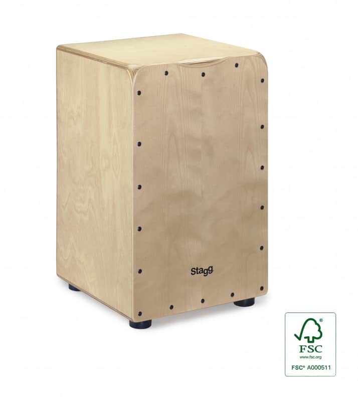 Stagg Cajon Drum Birch, Natural CAJ-50M-N image 1