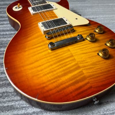 Gibson Custom Shop M2M Murphy Lab Light Aged R9 '59 1959 Les Paul Standard Reissue - Washed Cherry Sunburst image 7