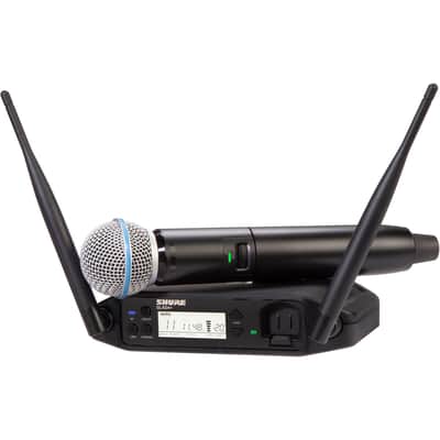 Shure GLXD24+ Digital Wireless Handheld System with Beta 58A Capsule image 1