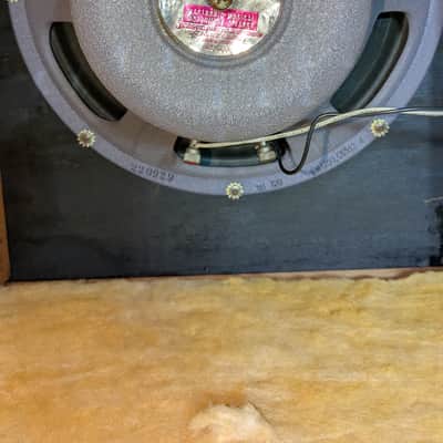 Fender 2x12 speaker cab. Early 1960s - Rough white/blonde/cream tolex image 4