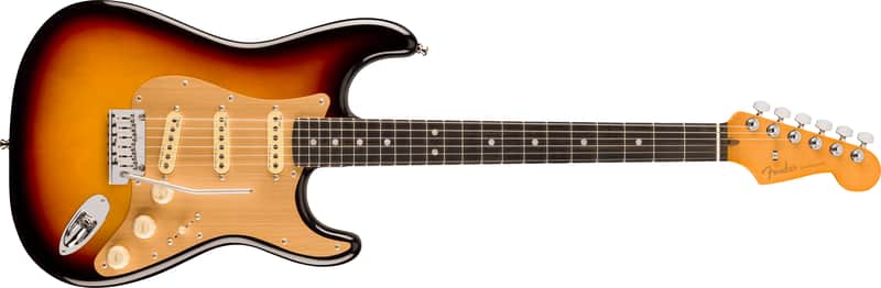 Fender American Ultra II Stratocaster Ebony FB Ultraburst with Case