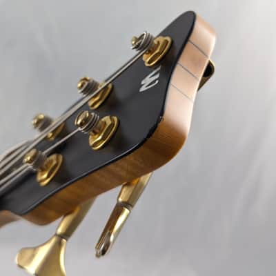 WARWICK Germany Streamer Stage I Broadneck 5-String Bass - Flamed Maple Neck-Through, Rare 20mm String Spacing image 10