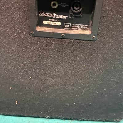 JBL SOUND FACTOR SF15 2002 - Black 2-WAY PASSIVE PA SPEAKER image 10